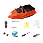 Drfeify GPS Beidou Smart Bait Boat, RC Fishing Drone with Auto Return and 500m Remote Control, Built in Gyroscope for Stable Sailing, with Night Lights for Fishing (18000mah)