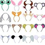 16 Pieces Animal Headbands Jungle S