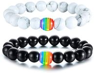 Black Agate and White Howlite Rainb