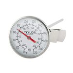 Taylor 8215N Bi-Therm Superior Grade Bi Metal Thermometer, 8" Stem, 1-3/4" Dial, 0 to 220 Degree F