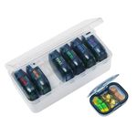 Weekly Pill Organizer 3 Times a Day, KANGYAN Large Travel Pill Box 7 Day, Daily Pill Case, Pill Holder Container for Vitamin, Medicine, Supplement, Fish Oil