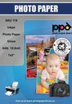 PPD Glossy Photo Paper for Inkjet Printer, 5 x 7" Premium Quality Printable Sheets for Custom Picture, Professional Photographic Instant Dry For with Normal, Dye or Pigment Ink (50 Pack/240 gsm)