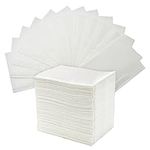 Disposable Dental Bibs 13"x18"（125Pack） - 3 Ply Waterproof Tattoo Bib Sheet for Patients - Dentist or Medical Tray Cover and Nail Table Cover Supplies (White)