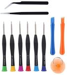 PagKis Laptop and Mobile Repairing and Opening Screwdriver Tool Kit for iPhone, MacBook, Laptops, Camera, Multi-Color, (11 PCs)