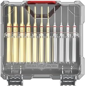 Real Avid Accu-Punch 11-Piece Standard Brass & Steel Punch Set - Premium Punches Resistant to Corrosion in a 3-Position Storage Case - Pin Punch Set