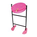 Jumbie Jam JJ1058-PK Steel Pan Kit - Beginner Steel Drum, Pink