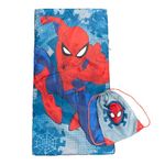 Jay Franco Marvel Spiderman Spidey Dots Slumber Sack - Cozy & Warm Kids Lightweight Slumber Bag/Sleeping Bag (Official Marvel Product)