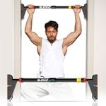 Slovic Pull up Bar for Home for Kids & Adults [300 KG] | Pullup Bar for Home with Anti-Skid Grip | No-Drill Installation Pull up Bar for Home Workout | Gym Equipment for Home Workout (76-95 CM)