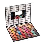 Swiss Beauty Makeup Pro 100 Colors Eyeshadow Palette Shimmery Finish Long Wearing And Easily Blendable Eye Makeup Palette With Flawless Finish, Multicolor, 80g