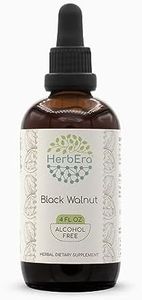 Black Walnut B120 Alcohol-Free Herbal Extract Tincture, Super-Concentrated Organic Black Walnut (Juglans Nigra) (4 fl oz)