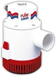 Rule 56D 4000 GPH Marine Bilge Pump, Non-Automatic, 12 Volt, White/Red