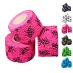 POWER BEAST 3x Lifting Thumb Tape, Weightlifting Hook Grip Elastic Tape Adhesive, Athletic Sport Tape, for Olympic Weight Lift, Cross fit, Lifting & Gym, 3 Rolls. (PINK)