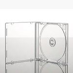 Vision Media 100 X Single CD Jewel Case Clear Tray - 10.4mm Spine