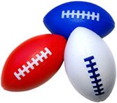 LMC Products Foam Football - 7.25” Kids Football - Soft, Small Footballs for Kids – Toddler Mini Football 3 Pack