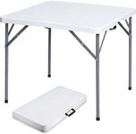 Lakhow 34" Square Folding Table wit
