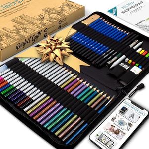 Drawing Pencils Art Supplies – 55pc Colored Pencils For Kids, Teens, And Adults Includes Charcoal Pencils, Graphite Pencils, Sketch Pencils Digital Ebook Library Of Drawing Tutorials And Sketch book