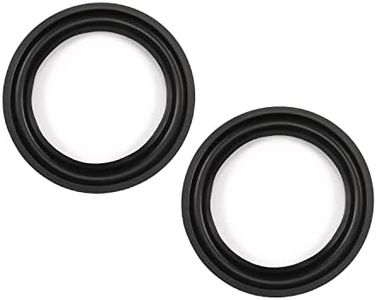 Fielect 12 Inch Speaker Rubber Edge Surround Rings Replacement Parts for Speaker Repair or DIY 2pcs