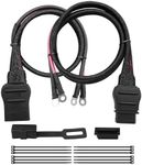 2 Pin Truck and Plow Side Battery Cable Fit for Western Fisher Snow Plow Replace 21294 61169 8274, Power Cable Wire Harness with Dust Cover