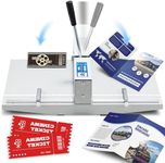 Mxmoonant 2 in 1 Manual Creasing & Perforating Machine 13.4'' with Positioning Blocks, Metric/Imperial Scale, 70-450g for Creaser/70-250g for Perforation, for Invitations Cards, Brochures, Covers