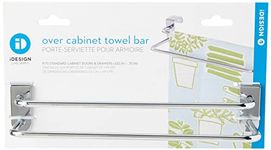 iDesign 97592EU Metalo Over Cabinet Double Towel Bar, Chrome, Metal