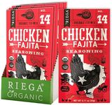 Riega Organic Fajita Seasoning Mix, Makes the Perfect Tex-Mex Marinade for Meat and Veggies (Chicken Fajita, 0.71 Ounce (Pack of 8))