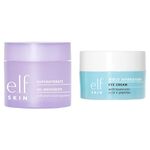 e.l.f. SuperHydrate Moisturiser, Hydrate, Tone, Clarify & Protect, Non-Greasy Formula, 1.69 Oz (48g) & SKIN Holy Hydration! Eye Cream, Rich Hydrating Eye Cream For Minimizing Dark Circles