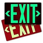 Photoluminescent Exit Sign Aluminum