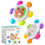 ECHOCUBE Suction Cup Spinner Toys, Sensory Spinning Suction Toys Baby Bath Toys, Gyroscope Fidget Spinning Top Baby Toys for Kids