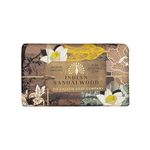 The English Soap Company Anniversary Wrapped Soap Bar, Sandalwood Shea Butter Soap Bar, Moisturising Soap Bar for Face and Body, Indian Sandalwood Scent 190g