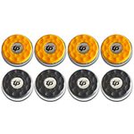 TORPSPORTS (Dia.58mm)2-1/4'' Shuffleboard Pucks, Matt Surface Set of 8 Orange/Black