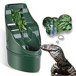 NEPTONION Reptile Chameleon Cantina Drinking Fountain water dripper comes with Feeding Tongs and Frosted Tweezer for Amphibians Insects Lizard Turtle Snake Spider Frog Gecko