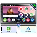 ATOTO A6PP 7" Android Double Din Car Stereo, 1280 * 720 QLED In-Dash Video, DAB+ Radio Dual Bluetooth, Wireless CarPlay and Wireless Android Auto, MirrorLink, WiFi/BT/USB Tethering, 4G+64G, A6G2C7PP