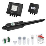 TOPENS A5131 Single Swing Gate Opener Medium Duty Automatic Gate Motor for Single Swing Gates Up to 16ft, Electric Driveway Gate Operator AC Powered with Remote Control Kit Solar Compatible