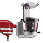 KitchenAid KSM1JA Masticating Juicer and Sauce Attachment, Silver