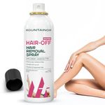 MOUNTAINOR Hair Removal Spray for Women, Painless and Detans Body Hair Removal Cream for Arms, Legs & Under Arms Natural & Safe Certified (Dermatologically Tested) - 200 ml