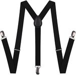 AMPIL Black Suspenders for Men and 