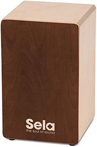 Sela SE 162 Primera Cajon Brown with Sela Snare System, Assembled, for Beginners and Advanced users, Made in Germany