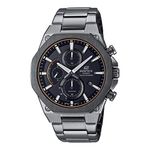Casio EDifice EFS-S570DC-1AUDF Gray Analog Dial Gray Ion Plated Stainless Steel Band Men's Watch Solar Powered Sapphire Glass EX529