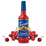 Torani Sugar Free Cherry Coffee Syrups 750ml, for Coffee Drinks, Sugar-Free Coffee Gift Set & Coffee Gifts