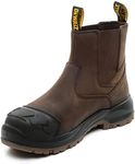 DEWALT East Haven Leather Safety Dealer Boot - Water Resistant Safety Work Boots (uk_footwear_size_system, adult, men, numeric, medium, numeric_10)