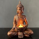 FGXY Feng Shui Meditation Buddha Statue, Meditating Buddha Ornament figurine, Buddha Craft, Zen Garden buddha Statue sculpture, for Home Decoration Table Ornament