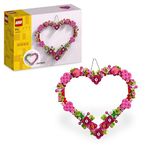 LEGO Heart Ornament Set, Building Toy for 9 Plus Year Old Girls & Boys, Kids' Bedroom Decoration or Wall Accessory, Idea 40638