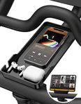 Phone Holder for Peloton Bike & Peloton Bike +, Handlebar Stable Anti-Skid Phone Holder, Built-in Anti-Slip Silicone mat Mount Tray for Peloton Accessories