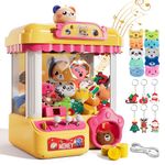 Lucky Doug Claw Machine for Kids Girls Boys with Light Music, Candy Claw Machine Arcade Game Toys for Kids Girls 4-8, Claw Toys for 4 5 6 7 8 Years Old Girls Birthday Holiday