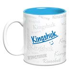 Hot Muggs Me Graffiti Mug - Kingshuk Personalised Name Ceramic, 315ml, 1 Unit