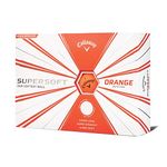 Callaway Golf Supersoft Golf Balls, (One Dozen), Orange, Matte Finish