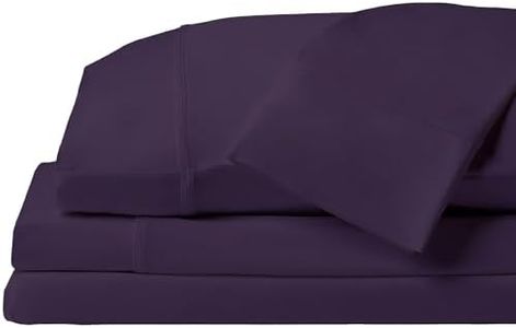 SHEEX - Original Performance Sheets Set (King/California King) Royal Plum - Cooling Sheets - Moisture Wicking - 1 Flat Cooling Sheet, 1 Fitted Cooling Sheet, 2 Pillow Covers- Wrinkle Free- Sleep Aid