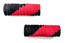 A2D? DH-B.R Abstract Design Bike Comfort Riding Foam Rubber Bike Handle Grips Covers Set of 2 Black n Red for Bajaj Pulsar AS 150