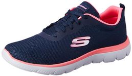 Skechers Womens Summits - 896219ID NVY/HTPNK Casual Shoe - 5 UK (8 US) (896219ID-NVHP)