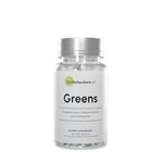 The Biohackers Co - Greens | Spirulina and Chlorella Superfood Supplement | 100% Clean & Bioavailable | Boost Immunity, Detoxify and Enhance Energy | 60 Capsules pack